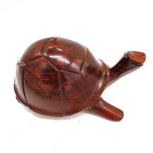 Hard wood carved turtle
